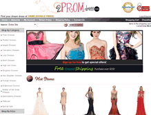 Tablet Screenshot of 2promdress.com